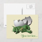 Kleine draak briefkaart (Voorkant / Achterkant)