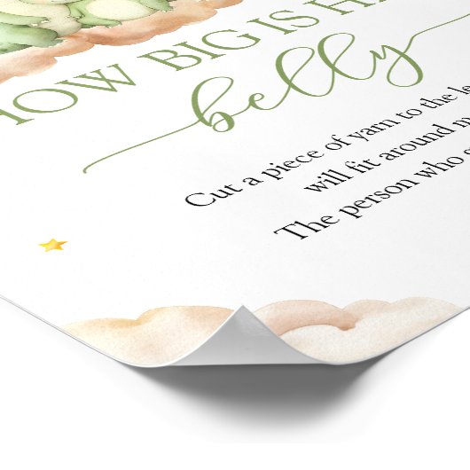 Kleine draak Hoe groot is haar buikteken Poster (Hoek)