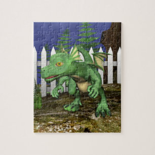 Kleine draak legpuzzel