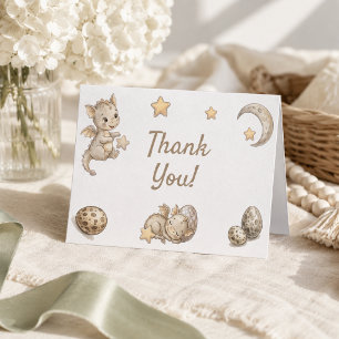 Kleine Draak Magische Baby Shower Bedankkaart