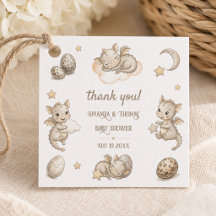 Kleine Draak Magische Baby Shower Bedankt