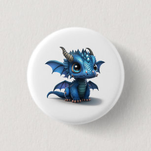 Kleine Draak Ronde Button 3,2 Cm