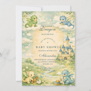 Kleine Draak Verhaaltjes Baby Shower Kaart