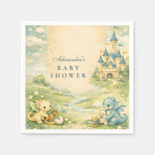 Kleine Draak Verhaaltjesboek Baby Shower Servet
