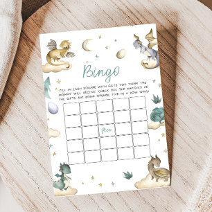 Kleine Draken Baby Shower Bingo Spel