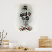 Kleine Drummer Boy print/Poster Poster (Keuken)