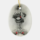 Kleine drummer-jongen Ornament (Achterkant)