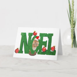 kleine eekhoorn Noel Feestdagen Kaart