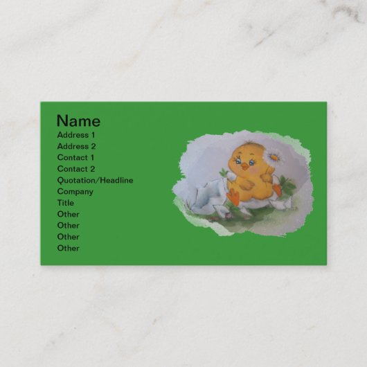 Kleine eend visitekaartje (Voorkant)