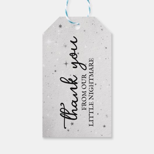 Kleine Eenhoorn Baby shower Cadeaulabel (Achterkant)