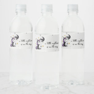Kleine Eenhoorn Baby shower Waterfles Etiket