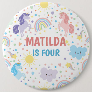 Kleine Eenhoorns Ronde Badge Button 6,0 Cm