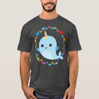 Kleine eenhoornwalvis t-shirt