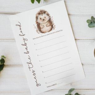 Kleine Egel Raad Babyvoedsel Baby Shower Spel Poster
