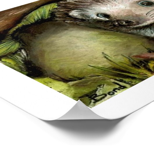 Kleine egeldruk poster (Hoek)