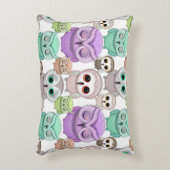 Kleine eigenaars van plakken in parelkleuren accent kussen (Voorkant(Verticaal))