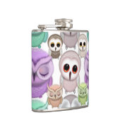 Kleine eigenaars van plakken in parelkleuren heupfles (Rechts)