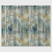 Kleine eindeloze berkenboom Dreamscape Bomen in Mi Cadeaupapier (Vlak)