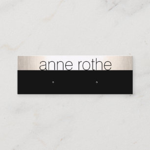 Kleine Elegant Black Earring Display Holder Mini Visitekaartje