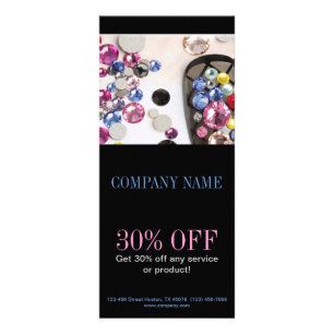 kleine elegante manicure nagels slak salon reclamekaart