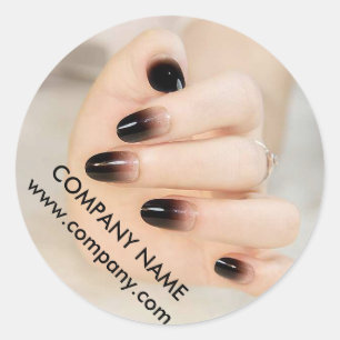 kleine elegante manicure nagels slak salon ronde sticker