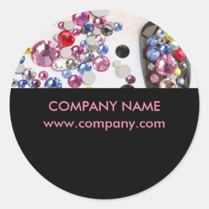 kleine elegante manicure nagels slak salon ronde sticker