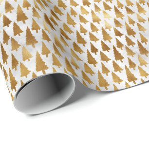 Kleine Elegante Nep Folie Kerstbomen Cadeau Cadeaupapier