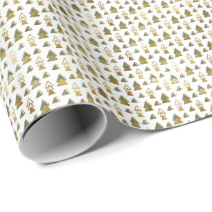 Kleine Elegante Nep Folie Kerstbomen Cadeau Cadeaupapier
