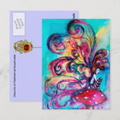 Kleine Elf paddenstoelen Briefkaart (Voorkant / Achterkant)