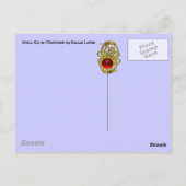 Kleine Elf paddenstoelen Briefkaart (Achterkant)