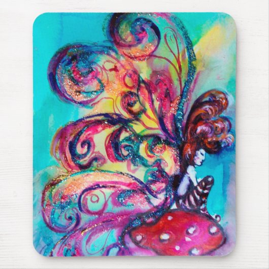 Kleine Elf paddenstoelen Muismat (Voorkant)