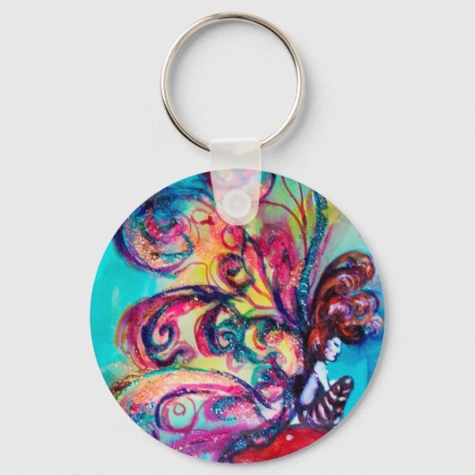 Kleine Elf paddenstoelen Sleutelhanger (Voorkant)