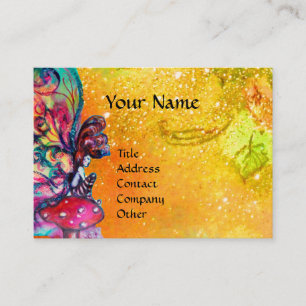 Kleine Elf paddenstoelen Visitekaartje