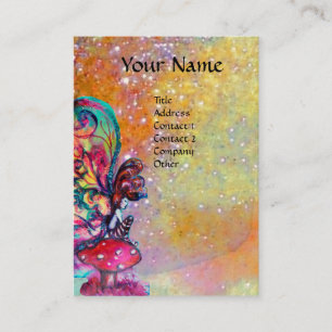 Kleine Elf paddenstoelen Visitekaartje