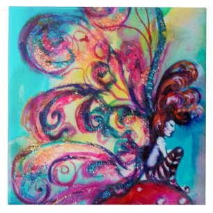 KLEINE ELF VAN MUSHROOMEN TEGELTJE