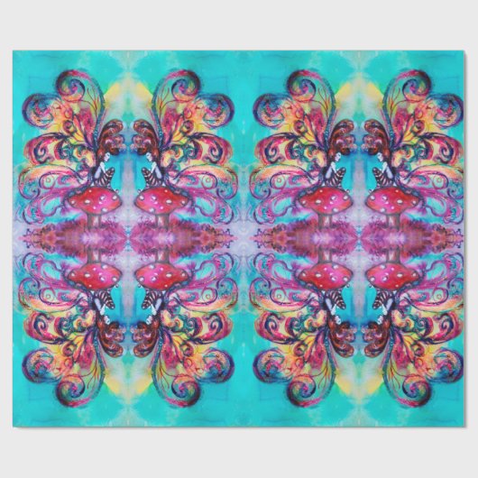 KLEINE ELF VAN MUSHROOMS Abstracte beeldFantasy Cadeaupapier (Vlak)