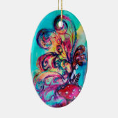 KLEINE ELF VAN MUSHROOMS VIBRANT RED RUBY KERAMISCH ORNAMENT (Rechts)