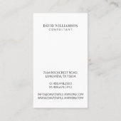 Kleine en professionele foto's uit het witte Lijst Visitekaartje (Achterkant)