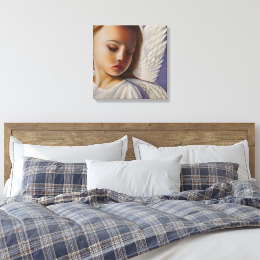  kleine engel kind canvas afdruk (Insitu (Slaapkamer))