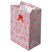 Kleine engel-patroon bevestigen medium cadeauzakje (Voorkant Gekanteld)