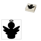 kleine engel-stempel 	rubberstempel (Gestempeld)