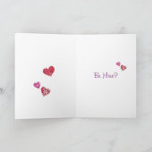 Kleine engel, zult u mijn Valentijn zijn Feestdagen Kaart (Binnen)