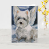 kleine engeltje kaart (Gele Bloem)