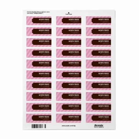 KLEINE ETIKETZEGELS :: candystripes 3L Etiket (Full Sheet)