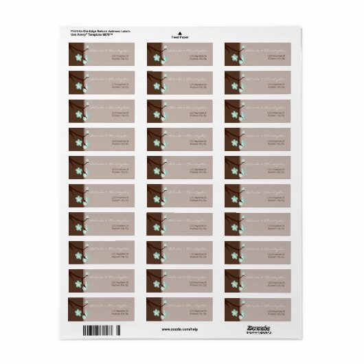 KLEINE ETIKETZEGELS :: kersenbloesems 4L Etiket (Full Sheet)