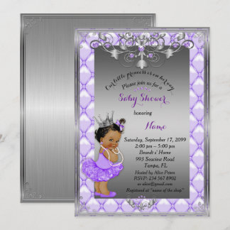 Kleine etnische prinses, Baby shower Uitgenodigd,  Kaart