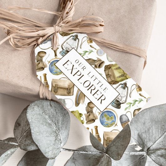 Kleine Explorer Neutrale Custom Favor & Cadeaulabel
