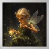 Kleine Fairy met Firefly Poster (Voorkant)