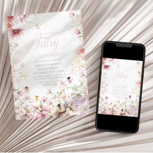 Kleine Fairy Whimsical Magische 1e Verjaardag Kaart