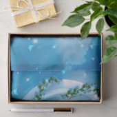 Kleine fee danst op de maan tissuepapier (Geschenk)